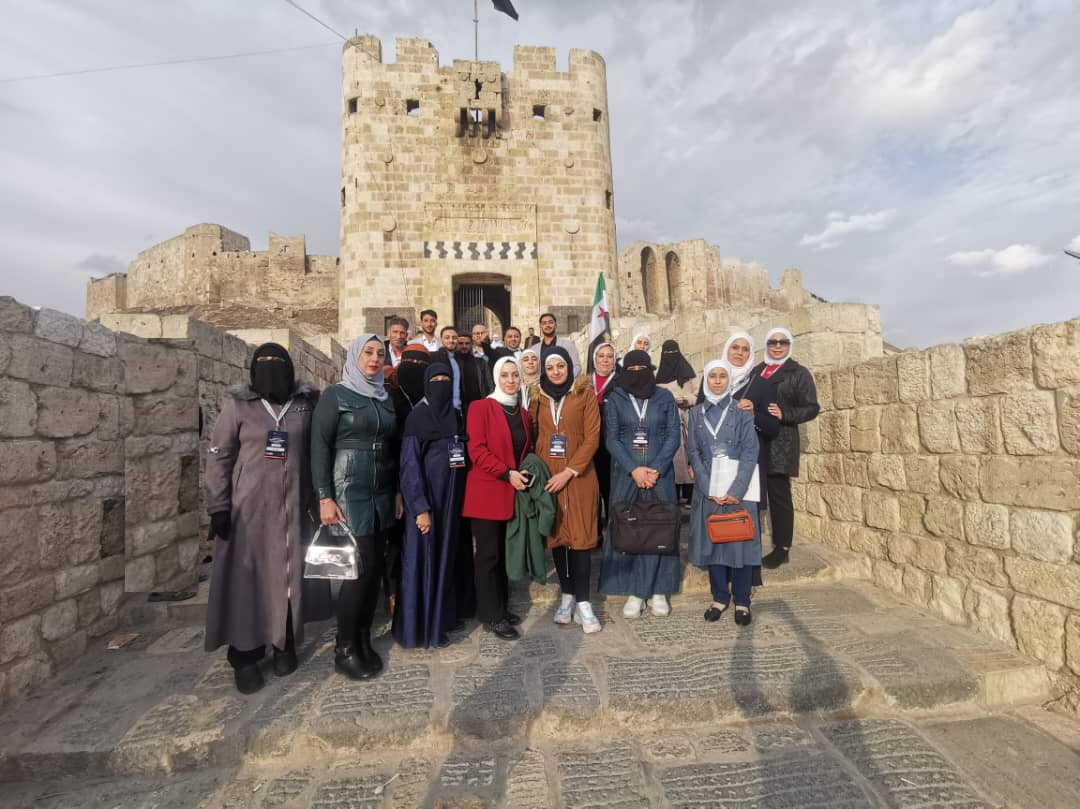 Day 3 A visit to the historic Citadel of Aleppo at the main entrance